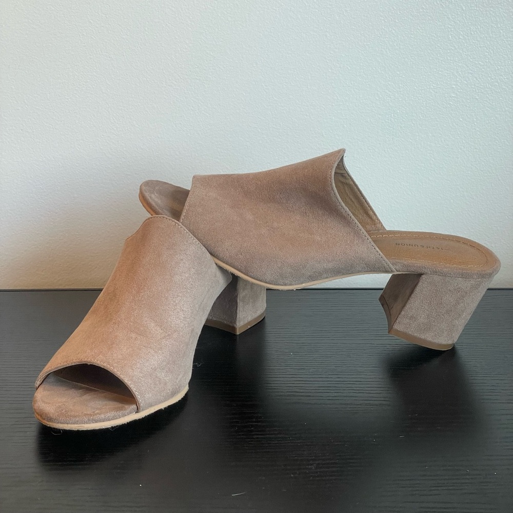 14th & Ave. Peep Toe Block Heels